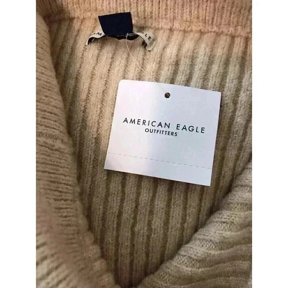 American Eagle Outfitters XS Tan Pull On Maxi Skirt Slit Side NWT MSRP $49.95 - Picture 7 of 8